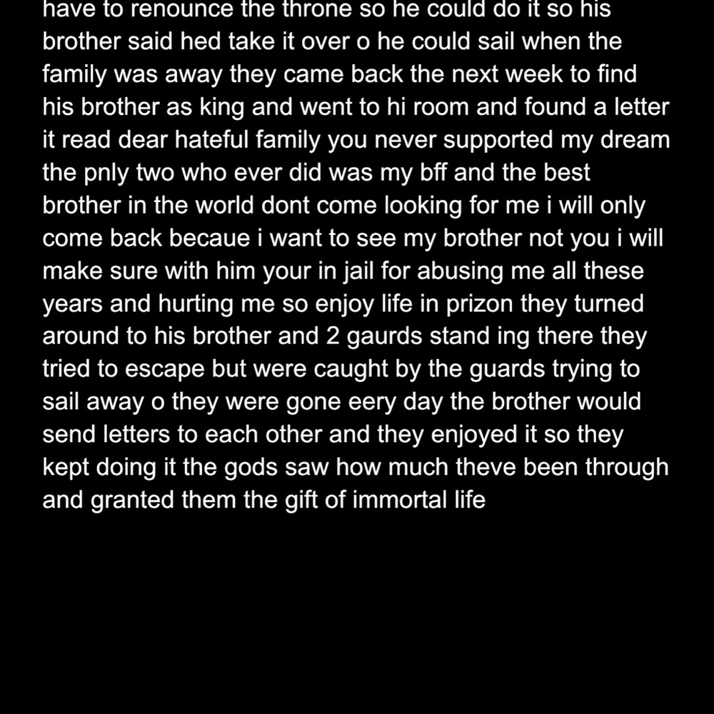Black story I wrote 5